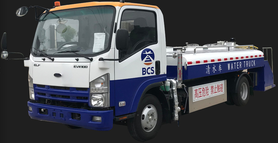 Elektrischer 3000l Wassertankwagen aus Edelstahl